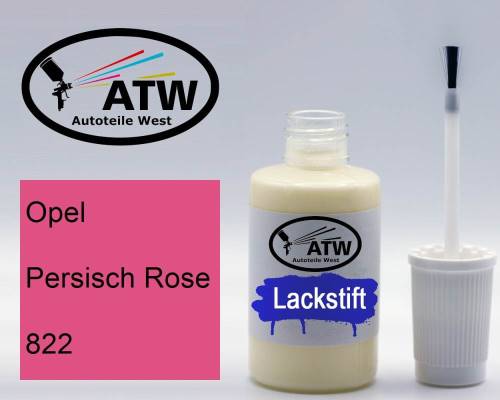 Opel, Persisch Rose, 822: 20ml Lackstift, von ATW Autoteile West.